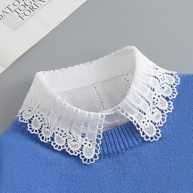 

Белые поддельные воротники для женщин клетчатый лацкан съемный воротник рубашка кружевная стойка ложный воротник женщина съемный галстук Nep Kraagie