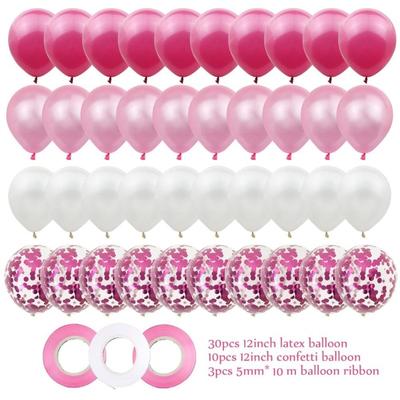 12inch 43Pcs/Set Confetti Balloon Jumbo Multicolor Balloons Confetti Balloons Multicolor DIY Latex Balloons