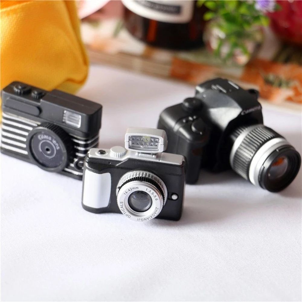 Toy 1/6 Doll Dollhouse Miniature Camera Doll SLR Camera Mini Doll Camera Miniature Digital Camera