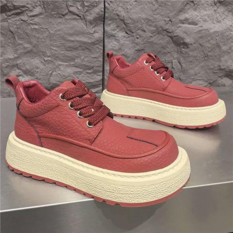 Autumn casual sports warm thick-soled wear-resistant non-slip thick-soled dad shoes