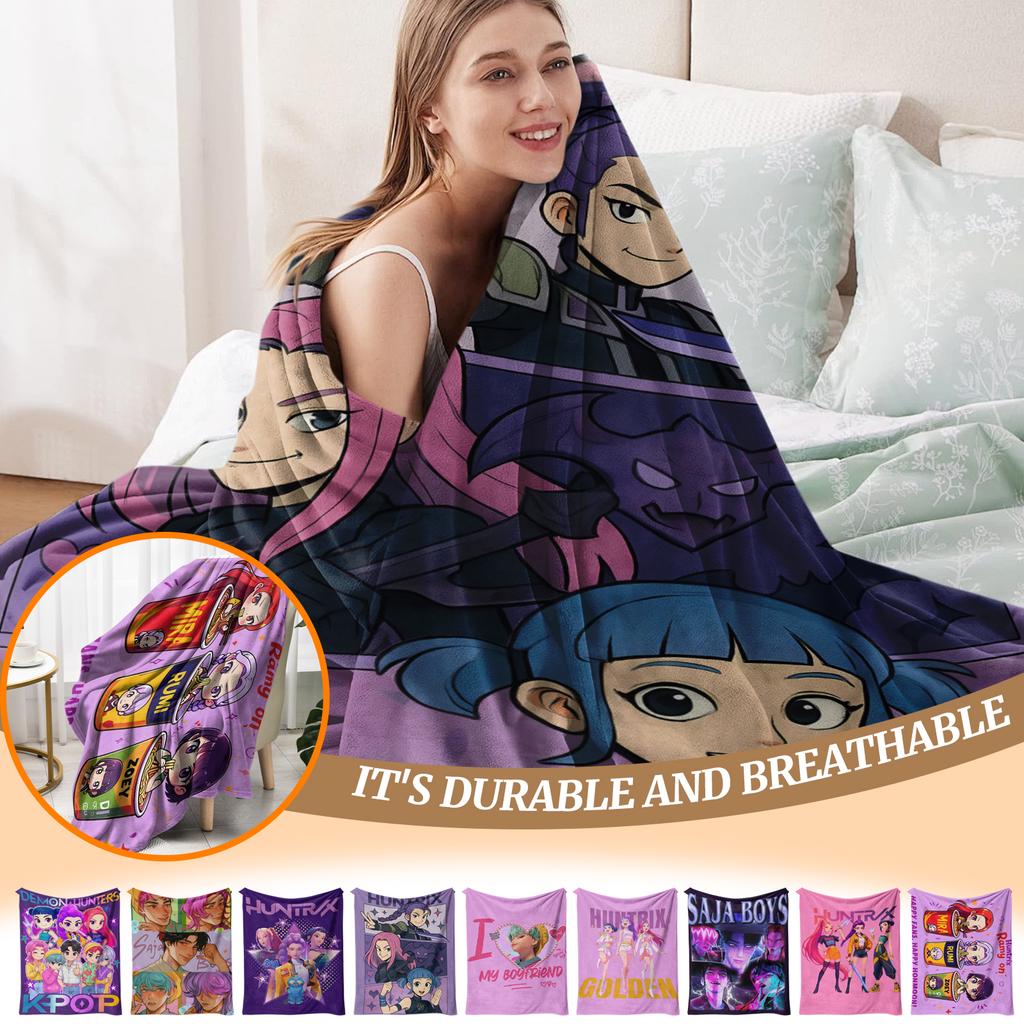 150*130cm Anime Peripheral Printed Warm Blanket