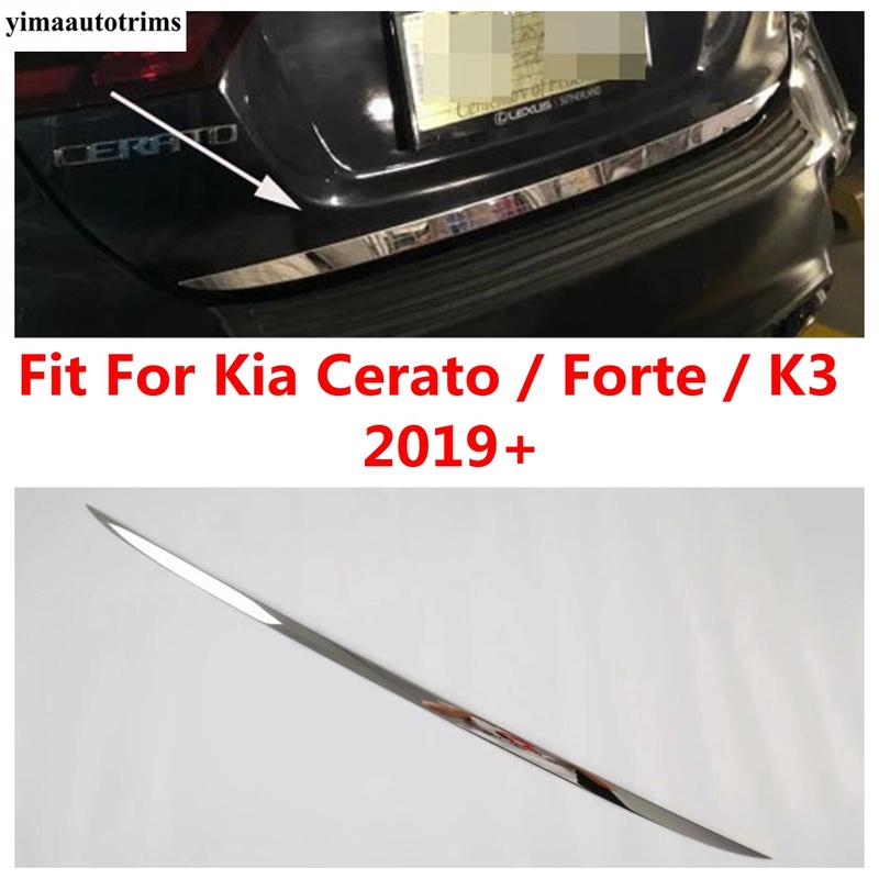 

For Kia Cerato / Forte / K3 - Car Rear Trunk Door Tail Gate Handle Strip Decorative Cover Trim Accessories Exterior