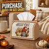 1pc Country Folk Myth Tissue Box - Multi-functional Napkin Box, Two Sizes Available Made of Durable Polyester, Decorated with Dwarf Character Squash W