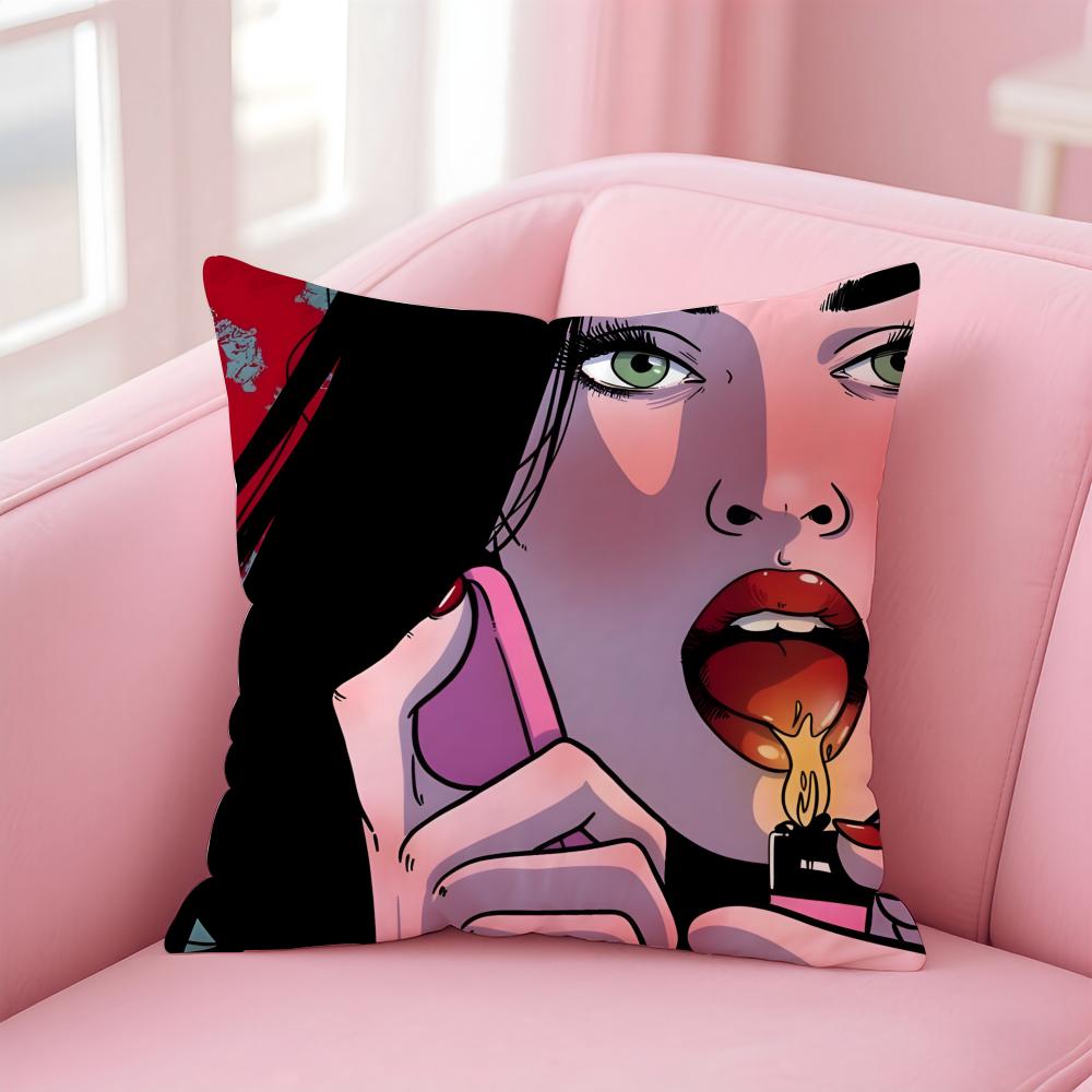 Dark American Movie JJennifers Body Cushion Cover Pillow Case Soft Skin Friendly Fabric Concealed Zipper