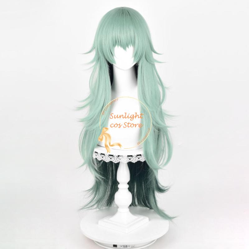 95cm Takatsuki Sen Cosplay Wig Green Gradient Curly Long Wig Eto Yoshimura Anime Wigs Heat Resistant Synthetic Hair + Wig Cap