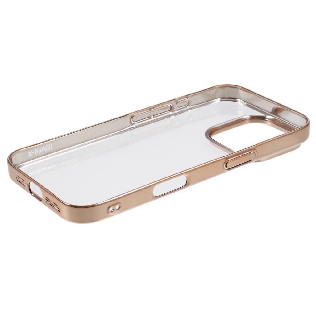 X-LEVEL For iPhone 16 Pro Max Case Clear PC Back Electroplated Phone Cover