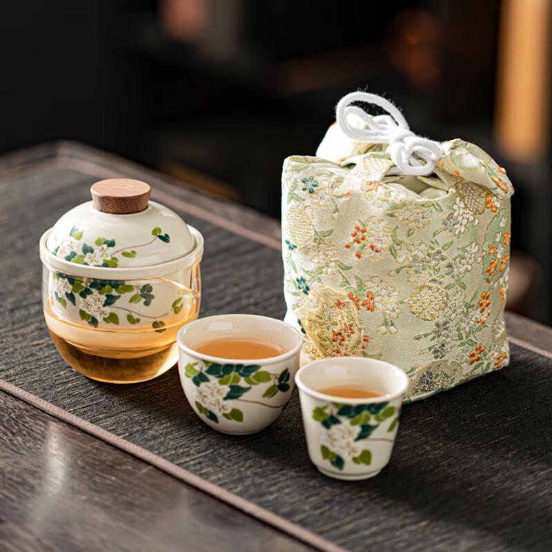

National Style Ceramic Travel Tea Set