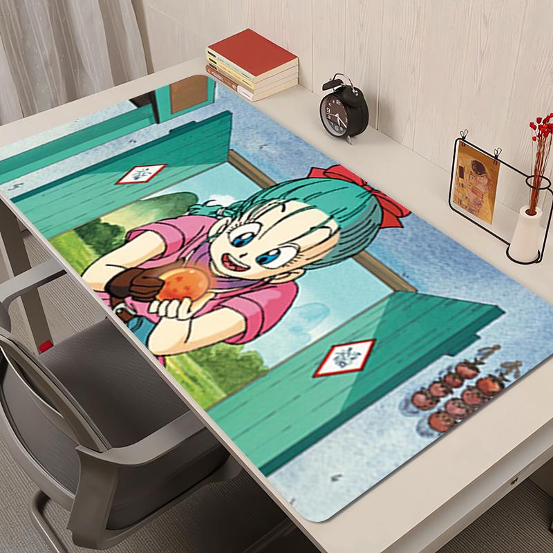 Mouse Pad Anime Rubber Mousepad Office Desk Mat Gaming Mats Dragon Ball Bulma PC Accessories Extended Pad NonSlip Keyboard Mat