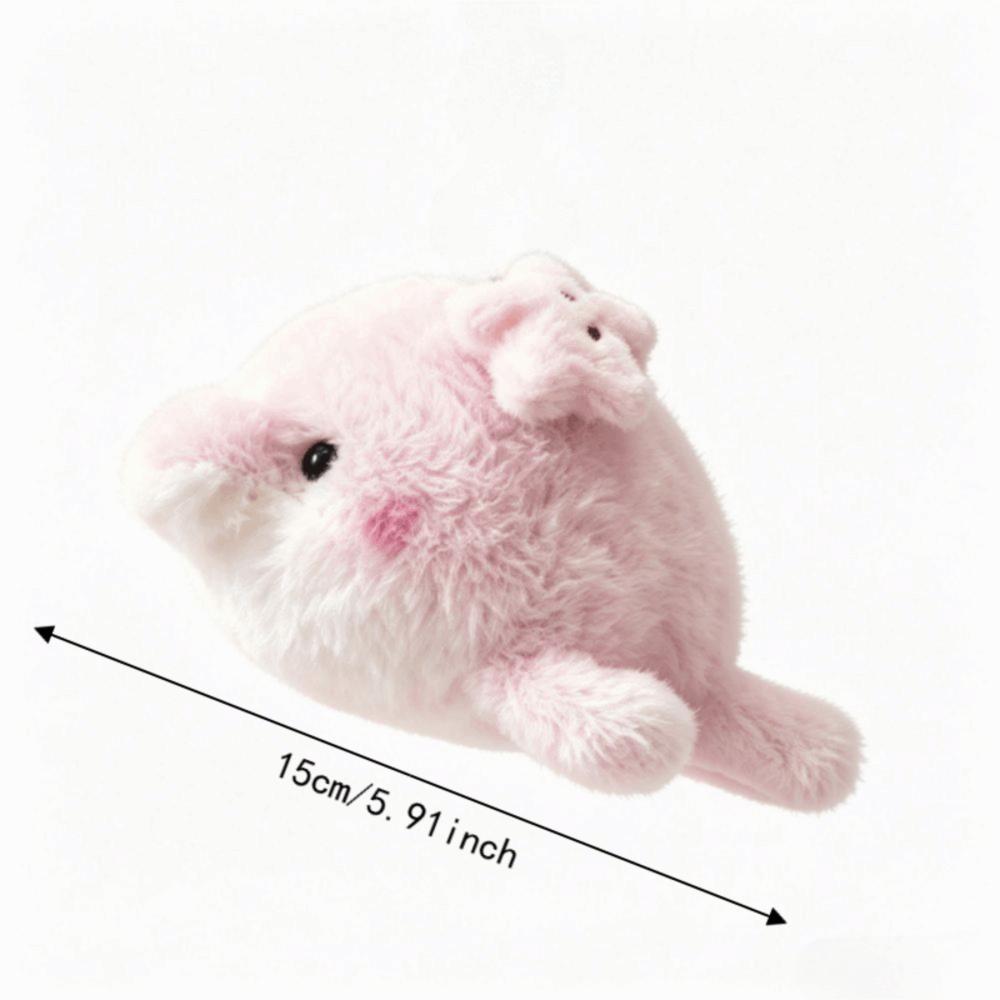 Small Plushie Dolphin Plush Keychain Soft Fluffy Seal Stuffed Doll Seal Plush Pendant Kids