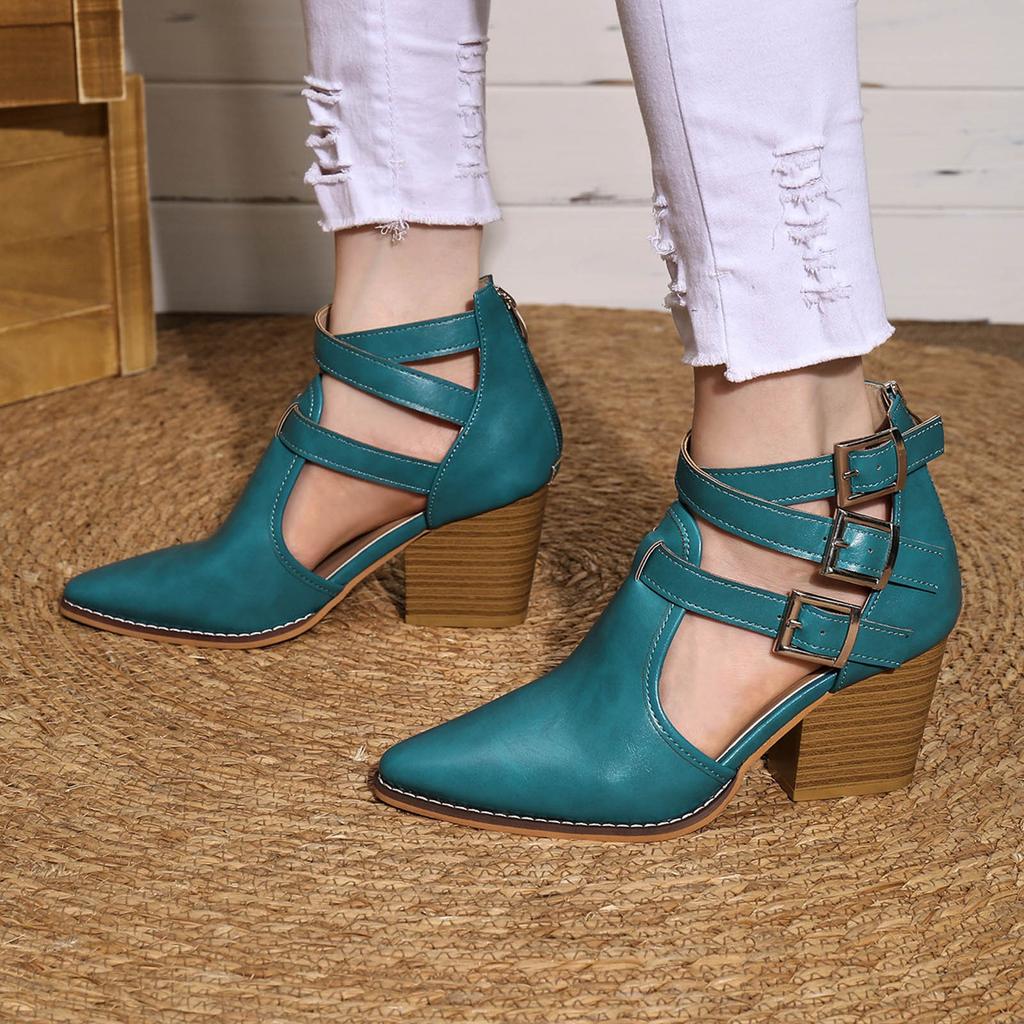 Cowboy Cowgirl Boots For Women 2026 Women'S Fashionable Gothic Punk Casual White Platform Woman Spring Summer Medium Heel Boots