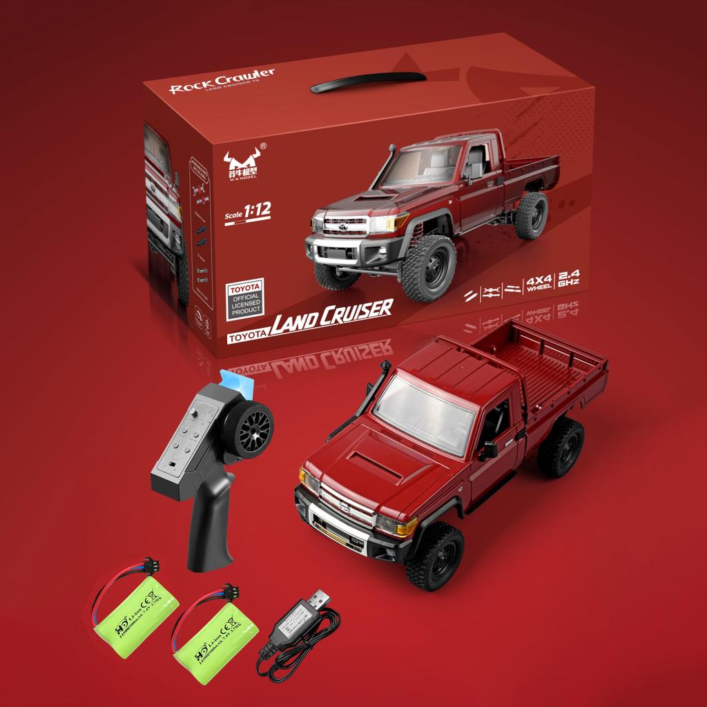 MN MODEL 1:12 Scale Toyota Land Cruiser 79 Radio Control Crawler Car, MN-82, Technically Approved, 4WD, Off-Road Car, Licensed Model, Birthday Gift,