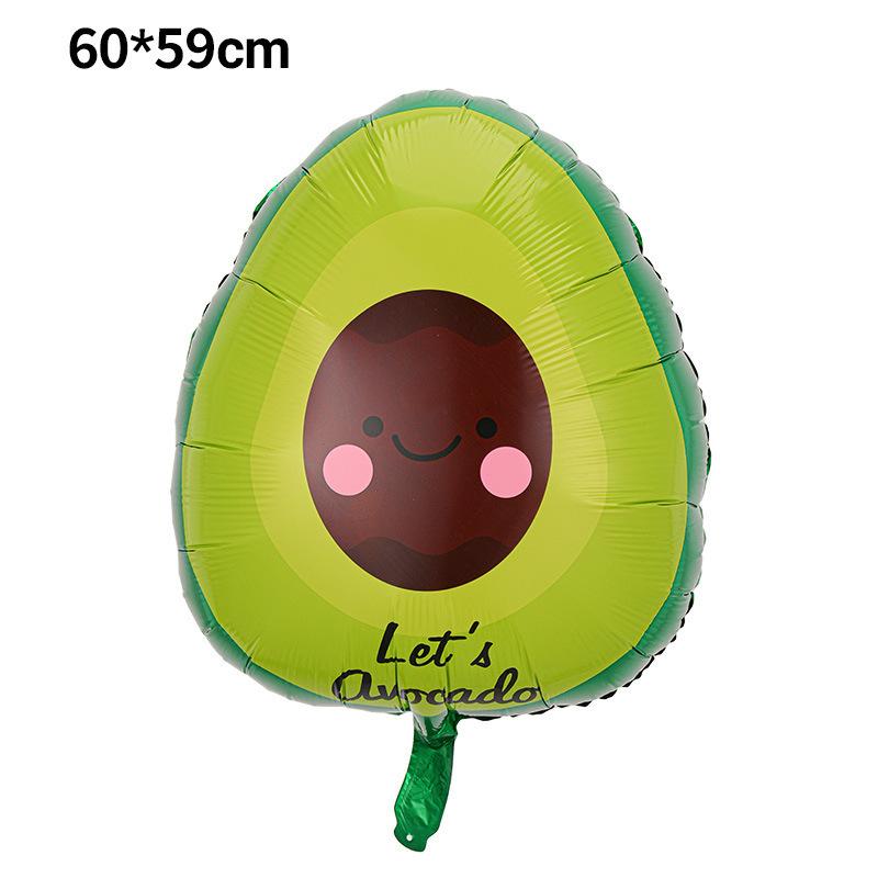Mexican Carnival Flag Burrito Pitana Aluminum Balloon Cactus Avocado Carnival Party Balloon