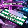 Custom Name Personalized Club Santos Laguna Pattern Mousepad, Laptop PC Desk Mat, Decorative Desk Mat for Home Keyboard Pad Gift