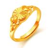 Elegant Gold Heart Ring for Women - Stylish Rhombus Design
