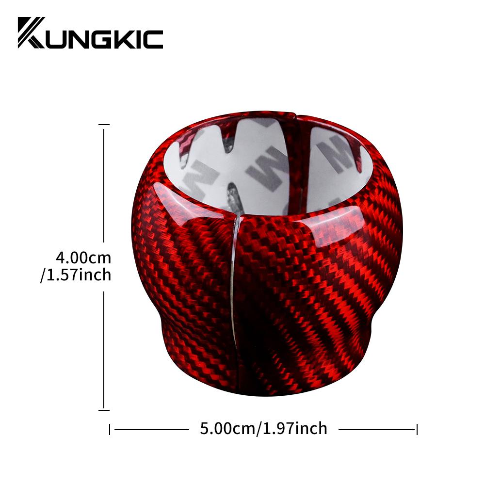 Real Dry Hard Carbon Fiber Sticker For Subaru ZD8 BRZ Toyota ZN8 GR86 2021 2022 2023 2024 2025 2026 Manual Car Gear Shift Trim