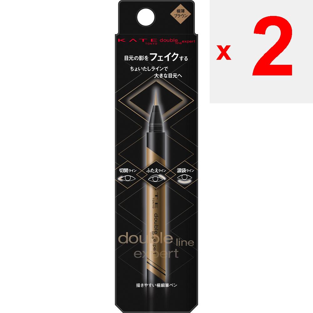 Kanebo Kate Kate Double Line Expert (Ultra Thin Brown) LB-1 Eye makeup Eyeliner If you find it blurred and difficult to draw, use tissue pa