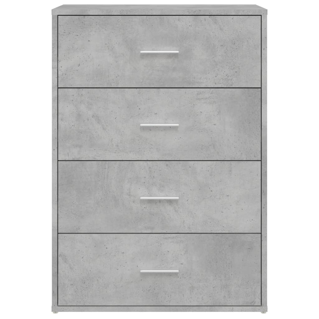 Vidaxl Szafka, Szarość Betonu, 60X31X84 Cm, Materiał Drewnopochodny