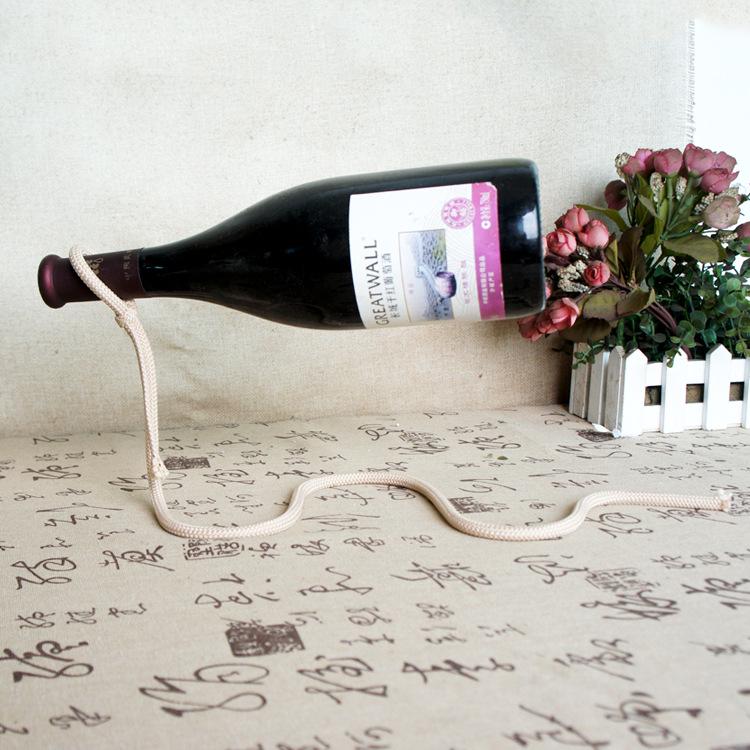 Magic Chain Wine Rack: Metal Suspension Holder for Kitchen Utensils & Wine Storage