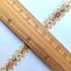 1cm Wide 22yard Ethnic Embroidery Lace Trim Countryside Style Ethnic Woven Ribbon Decoration Small Floral Clothing Accessory