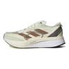adidas Adizero Boston 11 Tissu Confortable Cuir Synthétique Tige Basse Chaussures de Running Chaussures de Running Unisexe Beige ID4443
