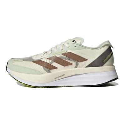 Adizero Boston 11 Comfortable Fabric Synthetic Leather Low-Top Running Shoes Unisex Running Shoes Beige ID4443