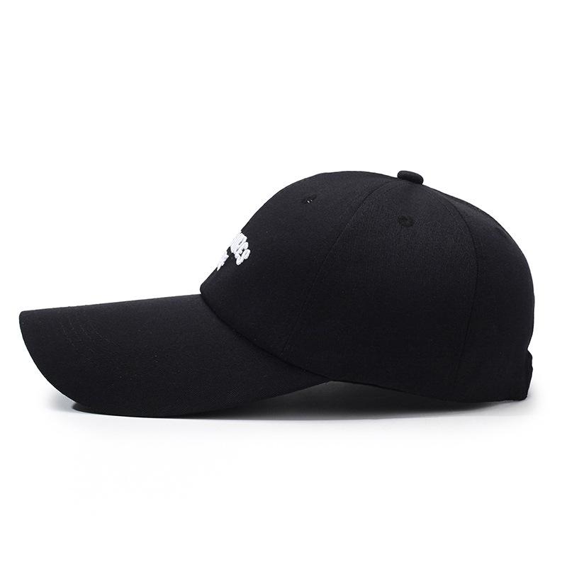 Embroidered Alphabet Baseball Cap Male Female Extended Brim Cap Outdoor Recreational Fishing Sun Cap
