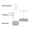 NUOLUX Metallic Shoe Display Stand, Shoe Storage Rack, Metal Shoe Rack, Standing Boot Rack, Easel Stand for Display