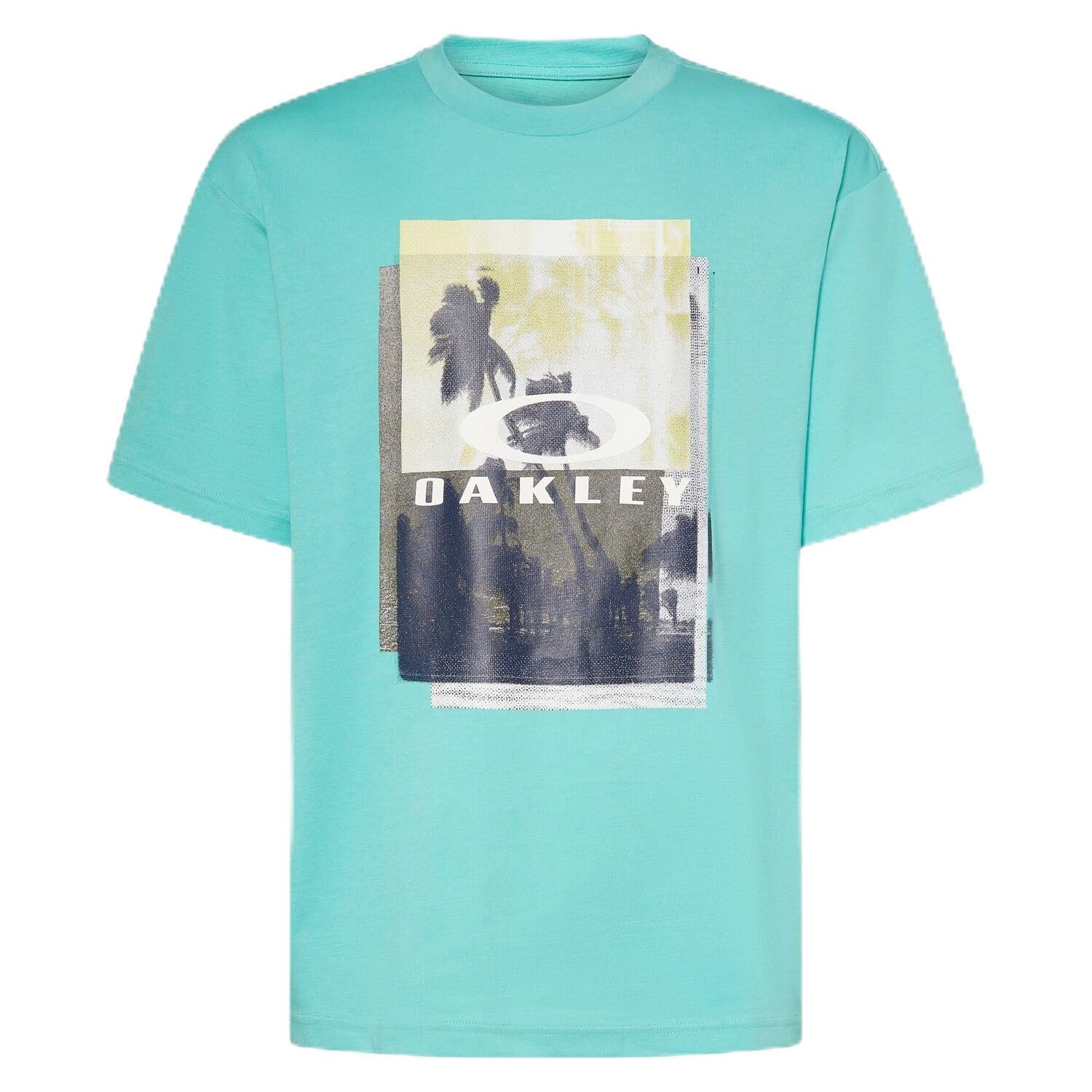 

Oakley Современная футболка Enhance QDC SS Sunset Aqua среднего размера 4.0 мужская (78K) зеленый, (Японский Л)