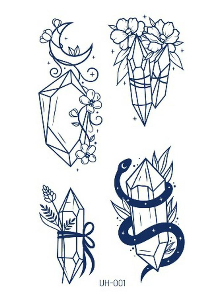 Ziołowe półtrwałe wodoodporne naklejki tatuażowe dla mężczyzn i kobiet