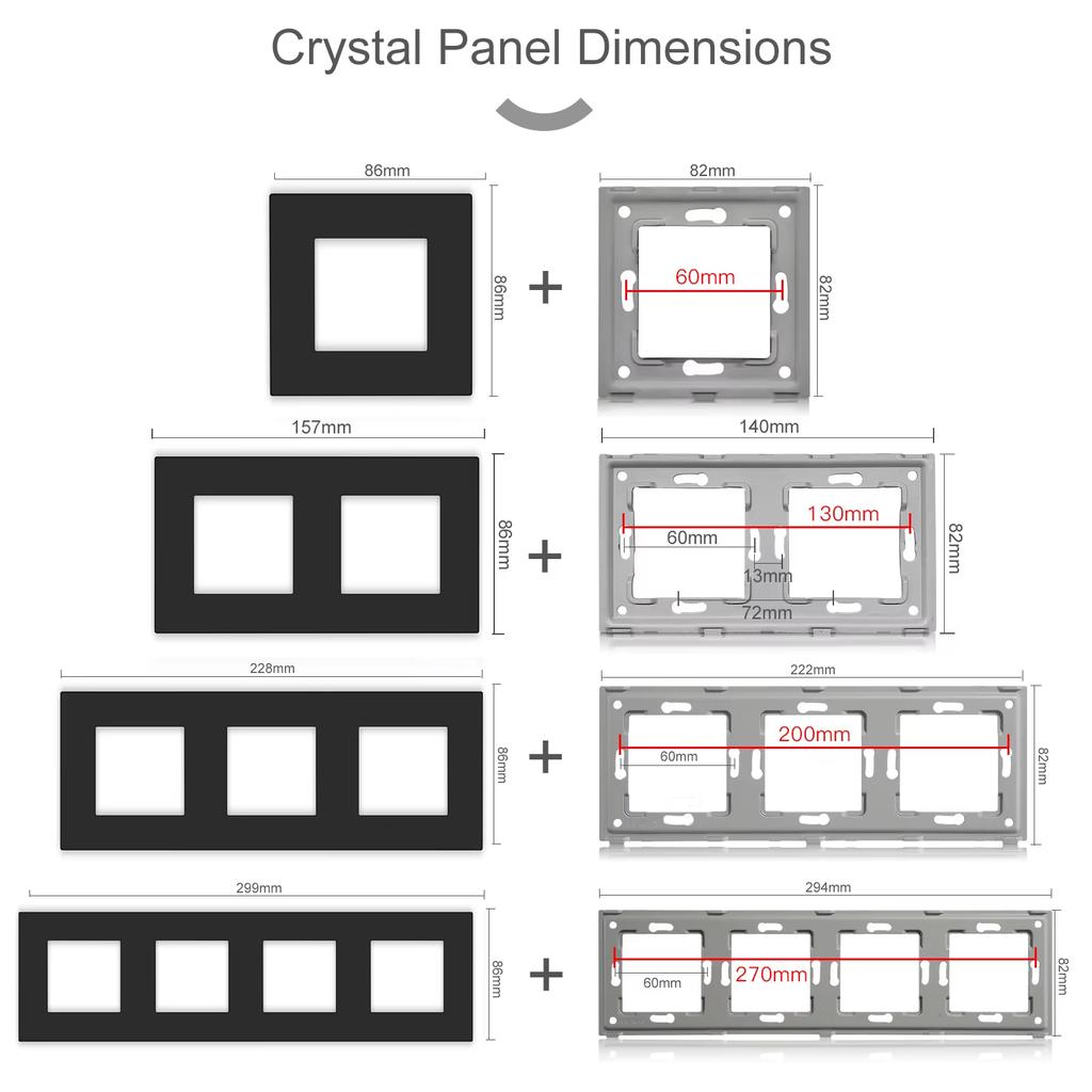 BSEED Einzelne EU-Wandsteckdose Doppel-USB-Steckdosen Typ C Dreifache Steckdosen Vier Steckdosen USB-C-Anschluss 2,1A Kunststoffrahmen