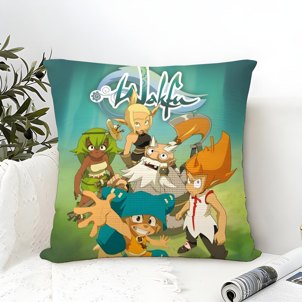 Internet Mmorpg Game W-Wakfu 1 Pillow Case Linen Pillow Case Sofa Home Decor Cushion Cover Cushion Cove