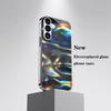 Colorful waves PhoneCase High-end Electroplating Glass PhoneCase for Samsung Galaxy S26 S25 S24 S23 S22 S21 FE,Ultra,Plus