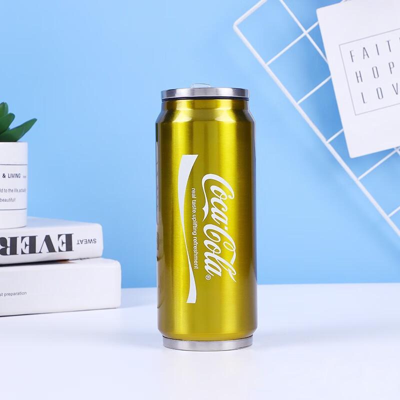 Coca-Cola Can-Shaped Insulated Tumbler with Straw