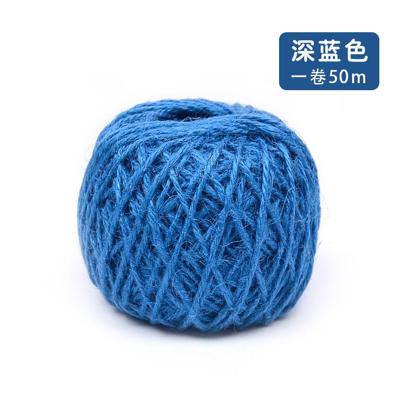 Color Hemp Rope Diy Hand-Woven Decorative Retro Style Photo Clip Jute Rope 50 Meters