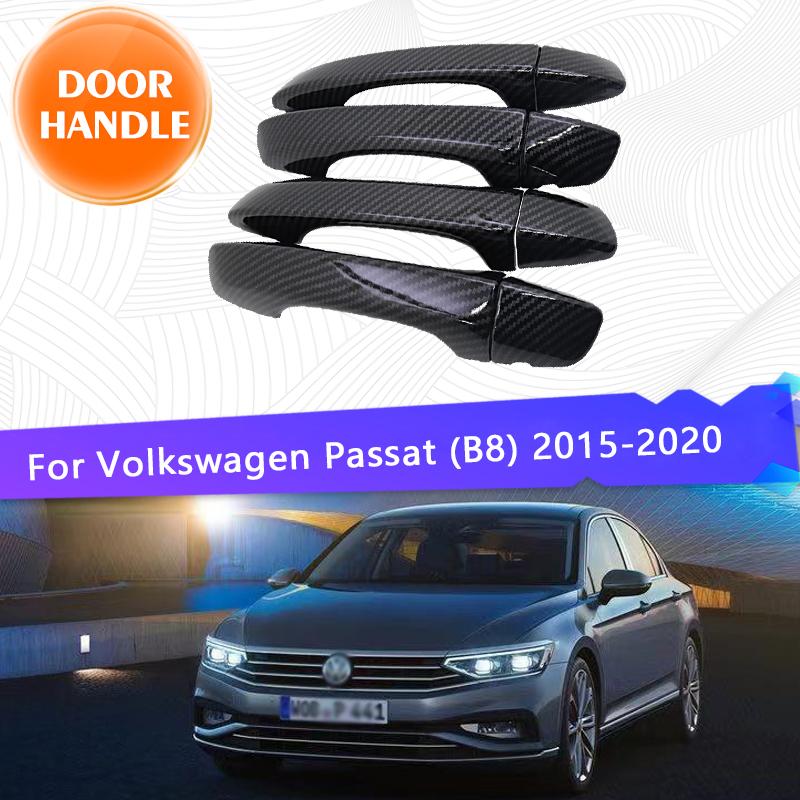 

Чехол на дверную ручку автомобиля для Volkswagen Passat GT B8 2015 ~ 2022, устойчивый к царапинам чехол из углеродного волокна, комплект накладок, внешние детали