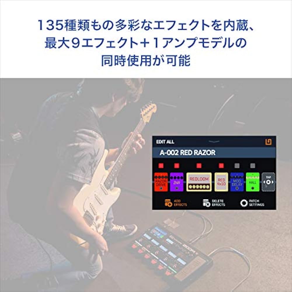 ZOOM G11 Guitar Multi Effects, 16 Amps, Model + 6 Original Amps, 70 Presets, IR Loader Compatible...
