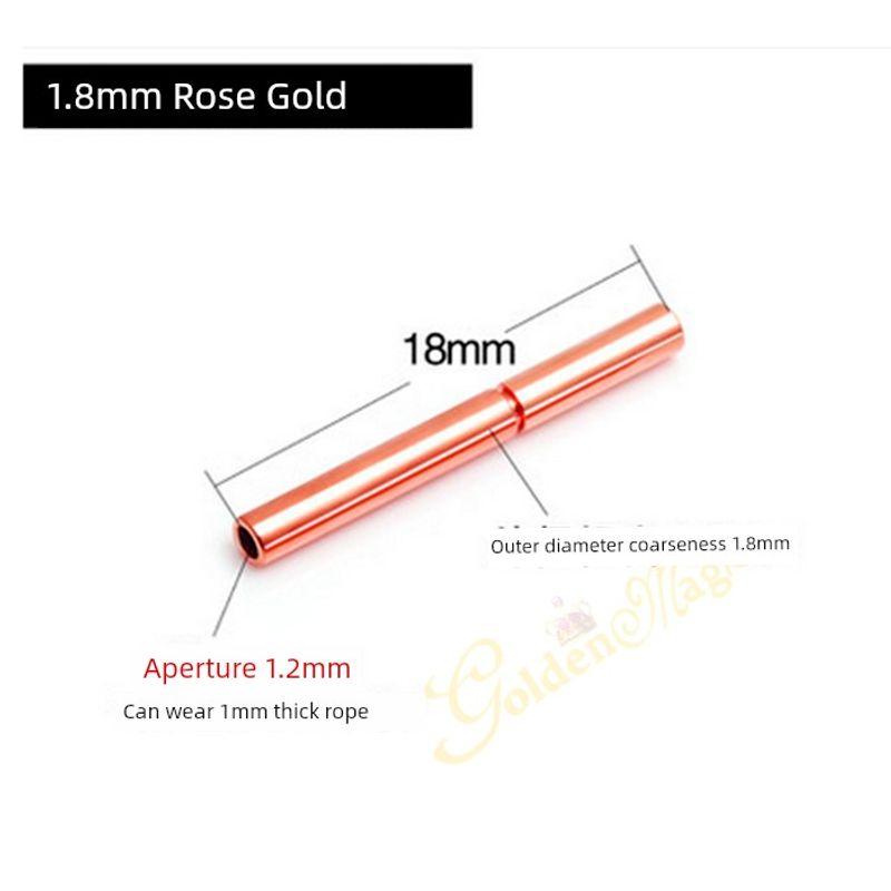 

Stainless Steel 18K Hand Strap Accessories Connector Necklace Buckle 1.2mm aperture rose gold