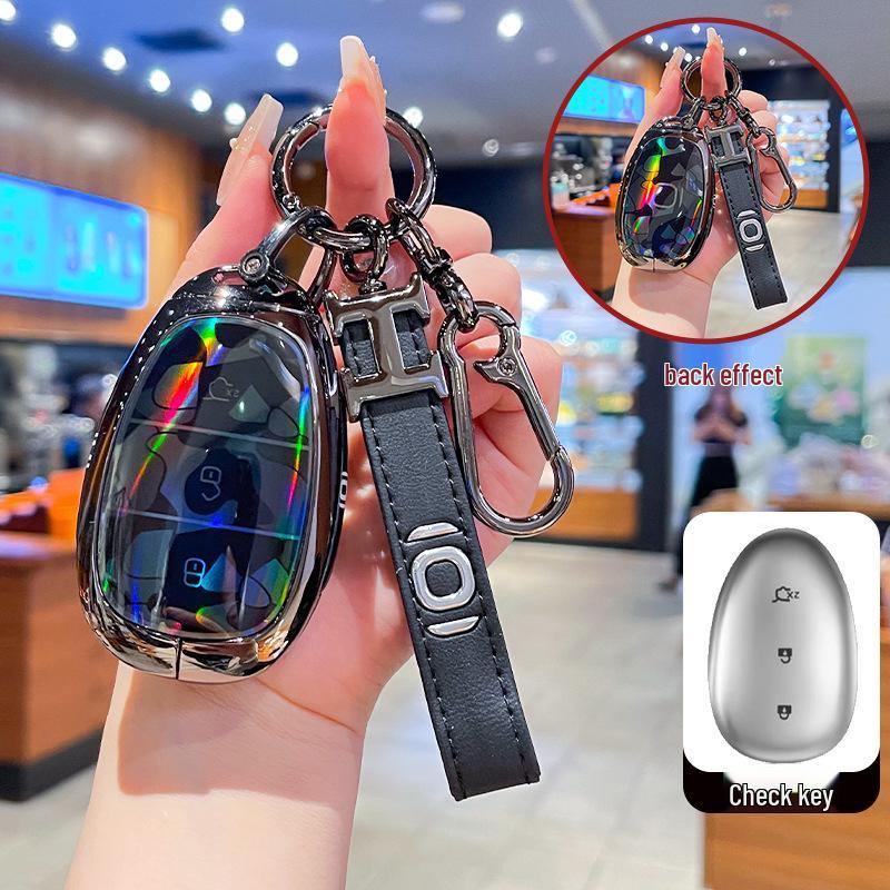 High-End Metal Key Cover for Changan Qiyuan A07 2025, A06 New Energy, and A05/A07 with Buckle