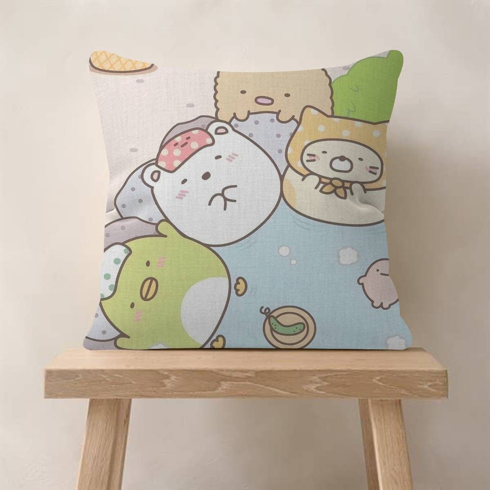 Cartoon Sumikko Gurashi Cool Cushion Cover x Polyester Sofa Cushions Decorative Throw Pillows Home Decoration Pillowcover