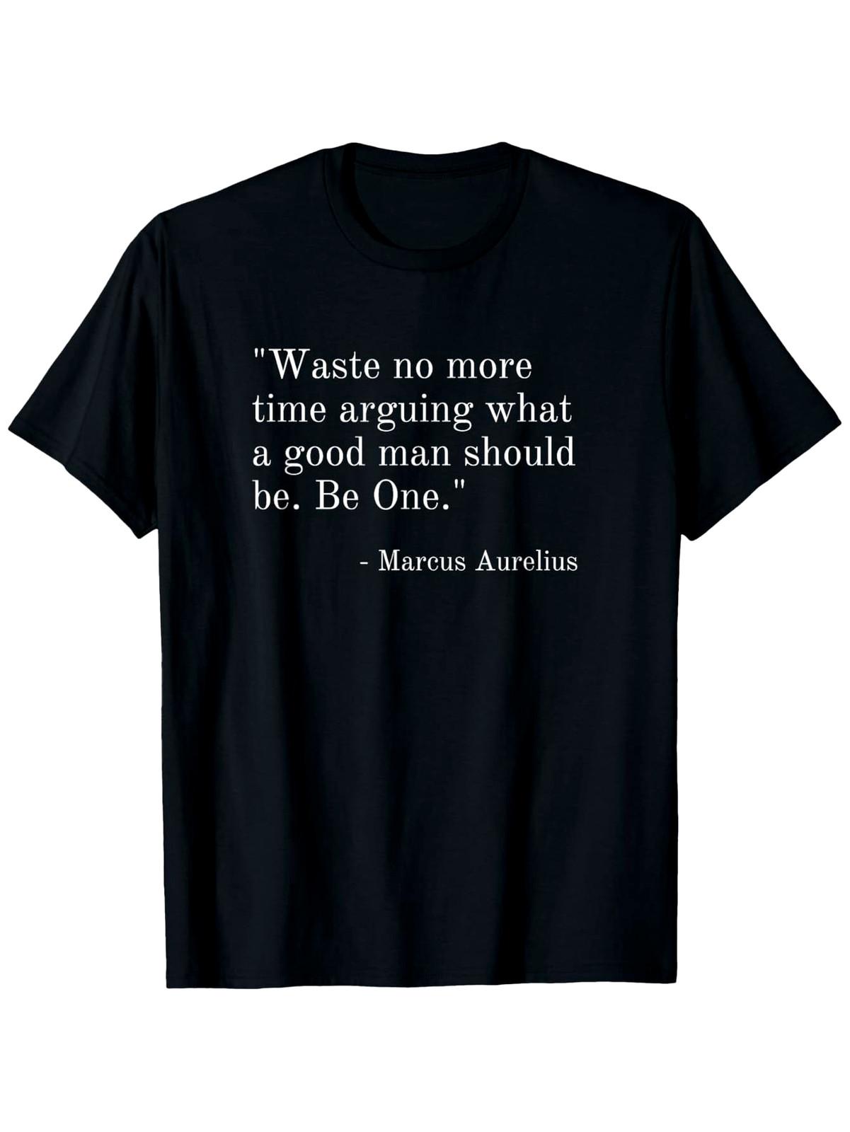 Stoicism Marcus Aurelius Stoic Quotes Seneca Epictetus T-Shirt, Unisex Casual S разноцветный