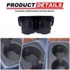 Car Armrest Rear Seat Dual Cup Holder Storage Box For Ford Maverick -2024