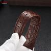 Crocodile Pattern Design Leather Watch Strap 18mm 19mm 20mm 21mm 22mm Soft Watchbands Business Wristwatch Band with Pin Buckle