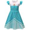 Super Mario Rosalina Cosplay Girls Dress, Blue Princess Gown, Halloween Party Stage Performance Costume, Kids Birthday Gift