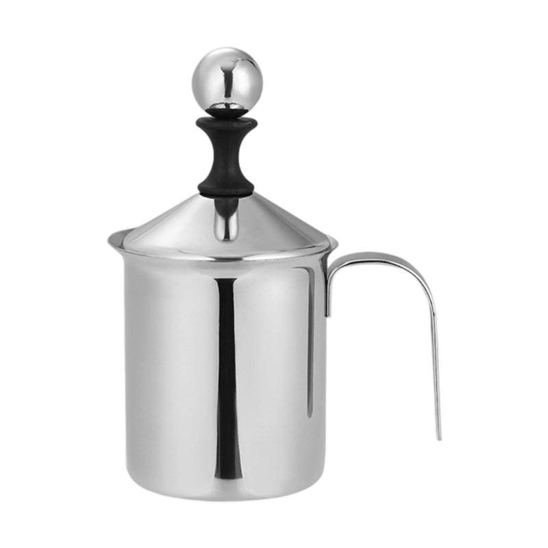 

Handheld Quiet Coffee Milk Foam Maker Double Layer 304 Nonrust Steel Manual Whisks Without Noise