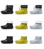 Men's Waterproof PVC Mid-Cut Snow Boots with Thick Non-Slip Sole, Fashionable, Warm, Dual-Purpose Casual Rubber Shoes.