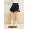 Zihan Collegiate Style High-Waisted Pleated Plaid Mini Skirt