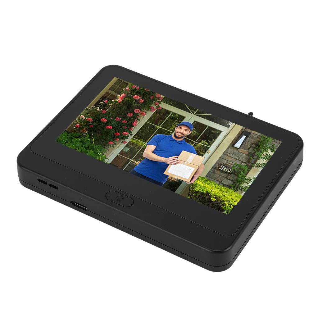 Türspionkamera 1080P 4,3-Zoll Farb-LCD-Bildschirm 2-Wege-Gegensprechanlage PIR-Personenerkennung Digitaler Türspion für Zuhause