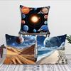1pc Planets The Solar System Mars Saturn Moon Pillow Case Square Bedroom Sofa Leisure Comfort Cushion Car Living Home Decoration