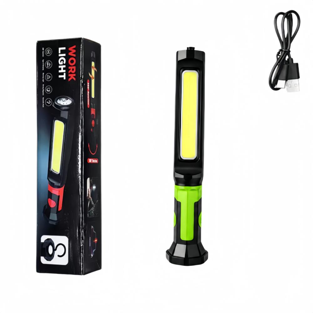 White Red Light Emergency Repair Work Light Detachable COB Long Bar Light Repair, Camping Etc
