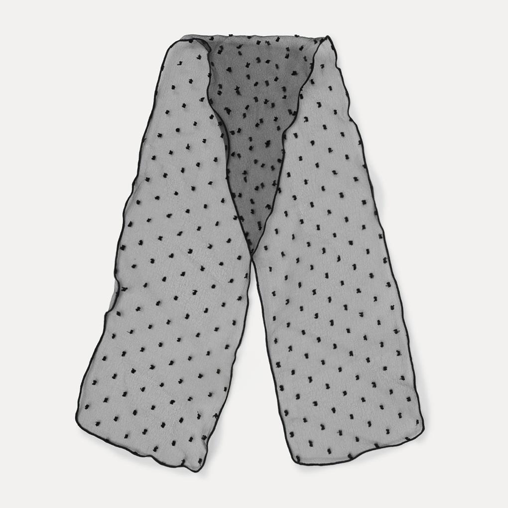 See-through Dot Tie Scarf_MIAASF915A